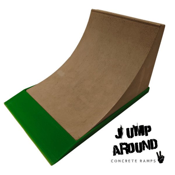 Jump Around Ramps - Quarterpipe High concrete V2 - Grøn