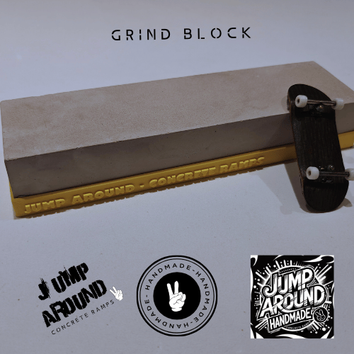 Jump Around Concrete Ramps - GRIND BLOCK - Gul