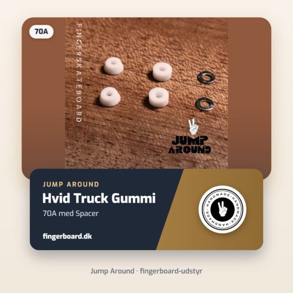 Hvid Truck Gummi - 70A med Spacer – Jump Around