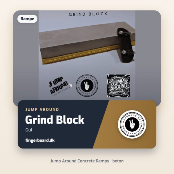 Jump Around Concrete Ramps - GRIND BLOCK - Gul – Jump Around