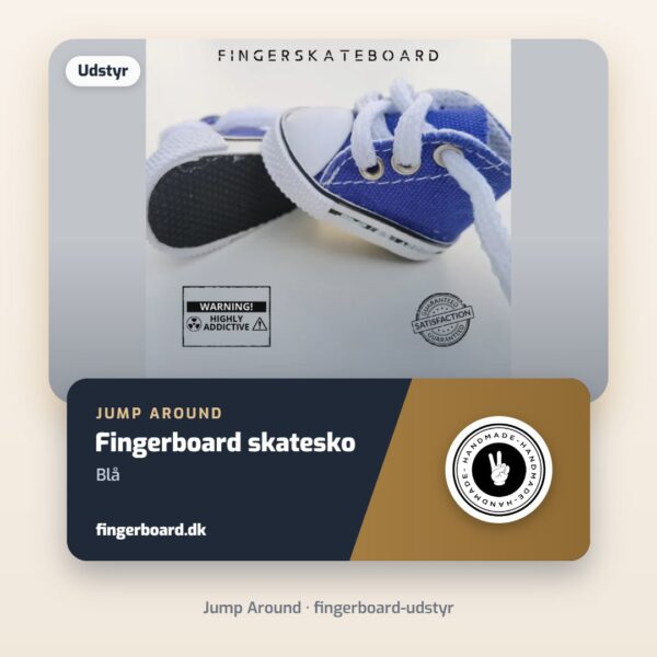 Jump Around Fingerboard skatesko - Blå – Jump Around