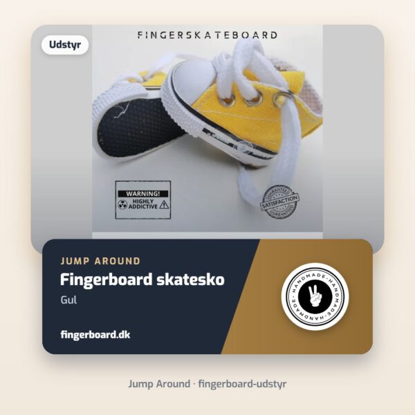 Jump Around Fingerboard skatesko - Gul – Jump Around