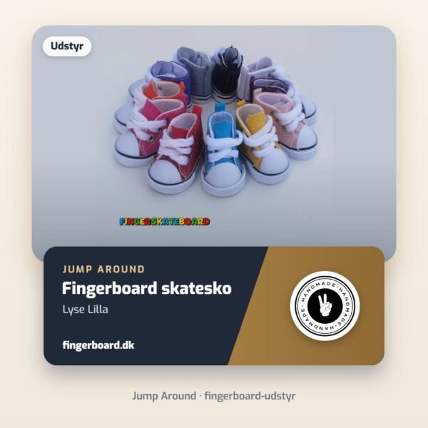 Jump Around Fingerboard skatesko - Lyse Lilla – Jump Around