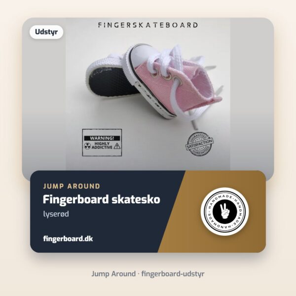Jump Around Fingerboard skatesko - lyserød – Jump Around