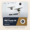 Jump Around PRO Trucks V4 - Sølv baseplate 34mm – Jump Around fingerboard trucks